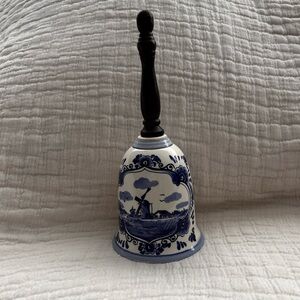 Vintage Delft Blue Holland Porcelain Bell